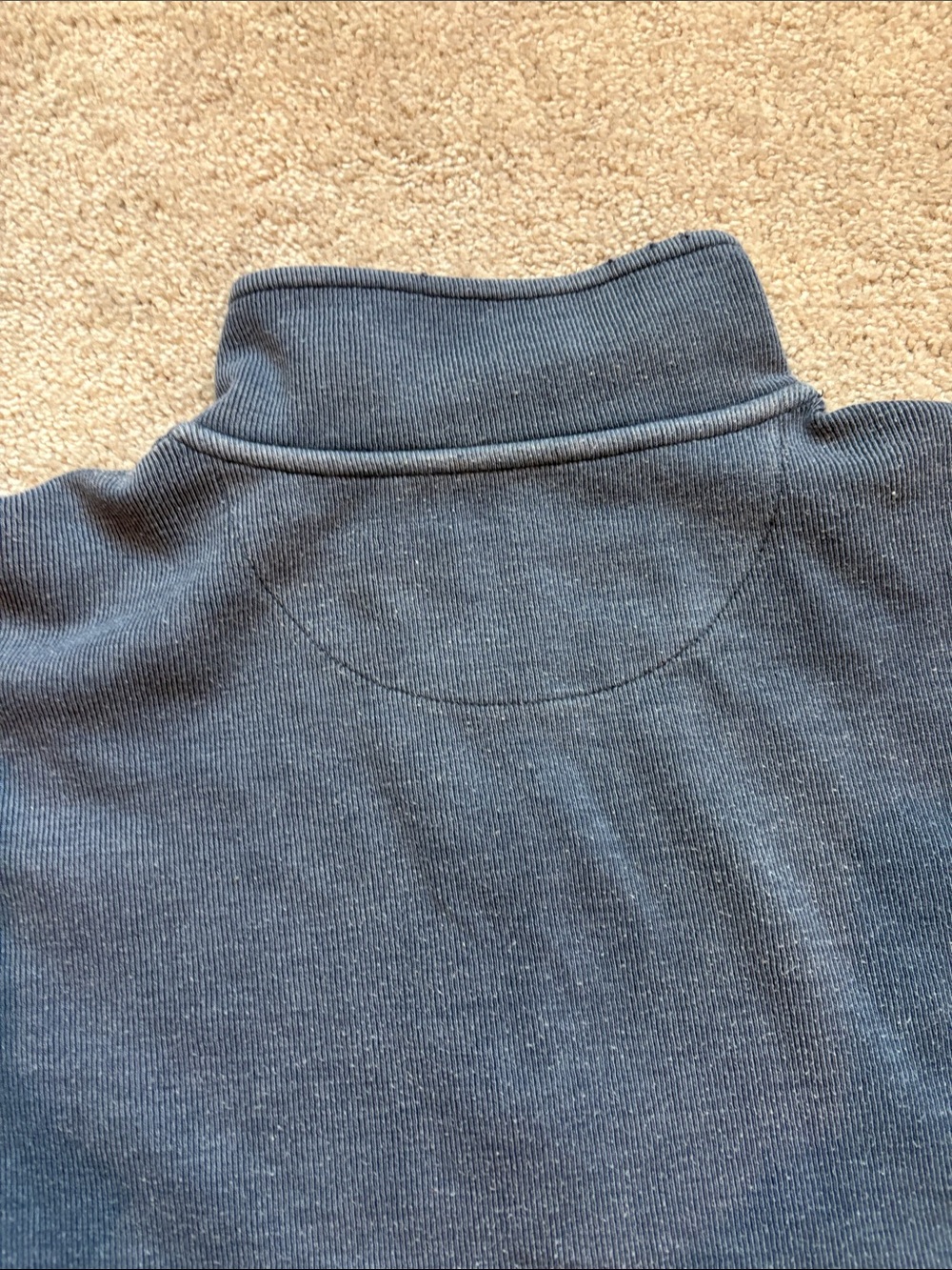 Half-Zip Pullover Sweater - Washed Blue - Picture 6 of 6